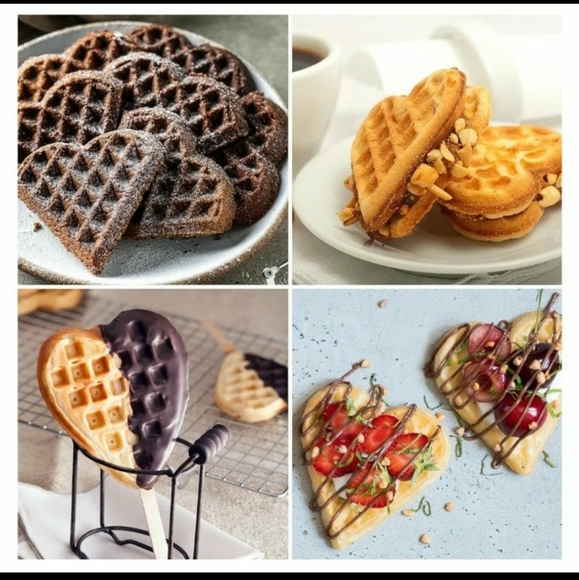 NIB Mini Heart Waffle Maker, Warranty, - Picture 3 of 11